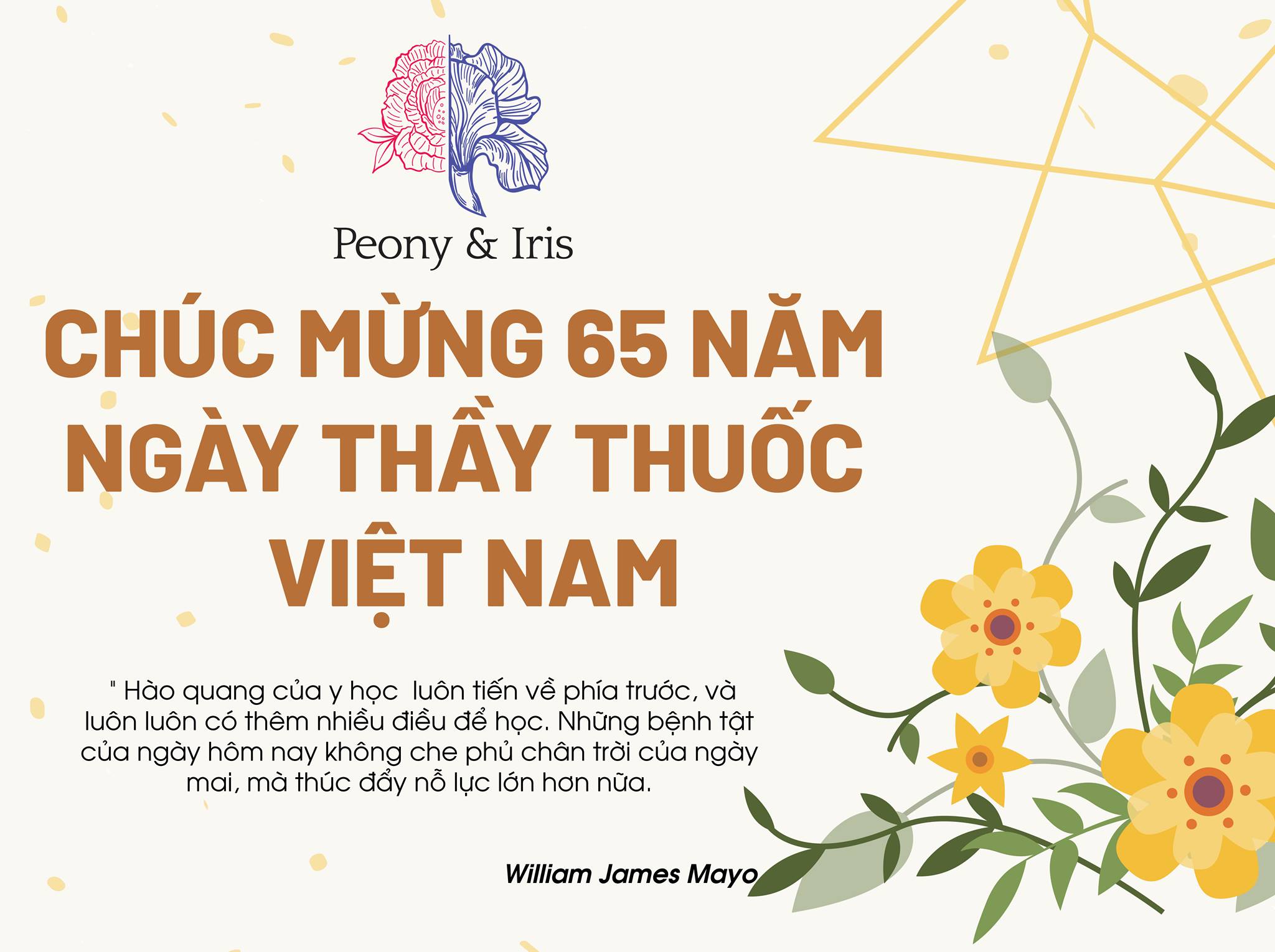 PEONY & IRIS CHÚC MỪNG NGÀY THẦY THUỐC VIỆT NAM